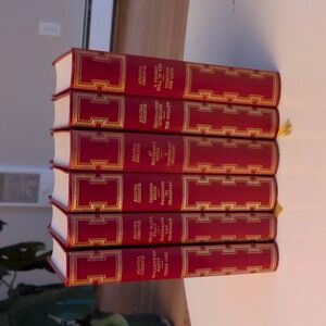 Vintage 6 Agatha Christie red hardcover collector’s Decor lot